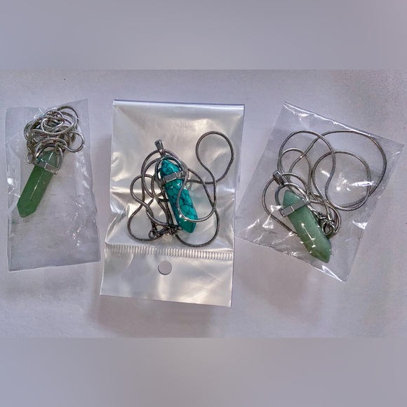 Celestial, Fun, Green & Turquoise Silver Pendant & Necklace’s- 3 Available - Picture 7 of 16